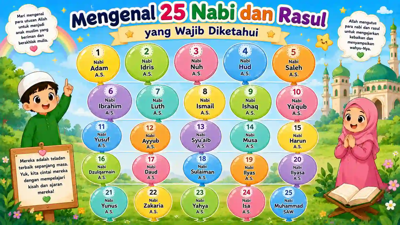 25 Nabi dan Rasul