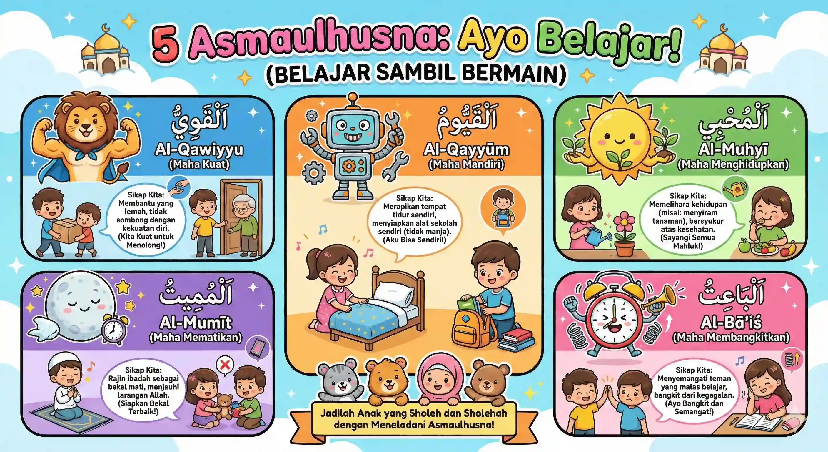 Infografis 5 Asmaul Husna