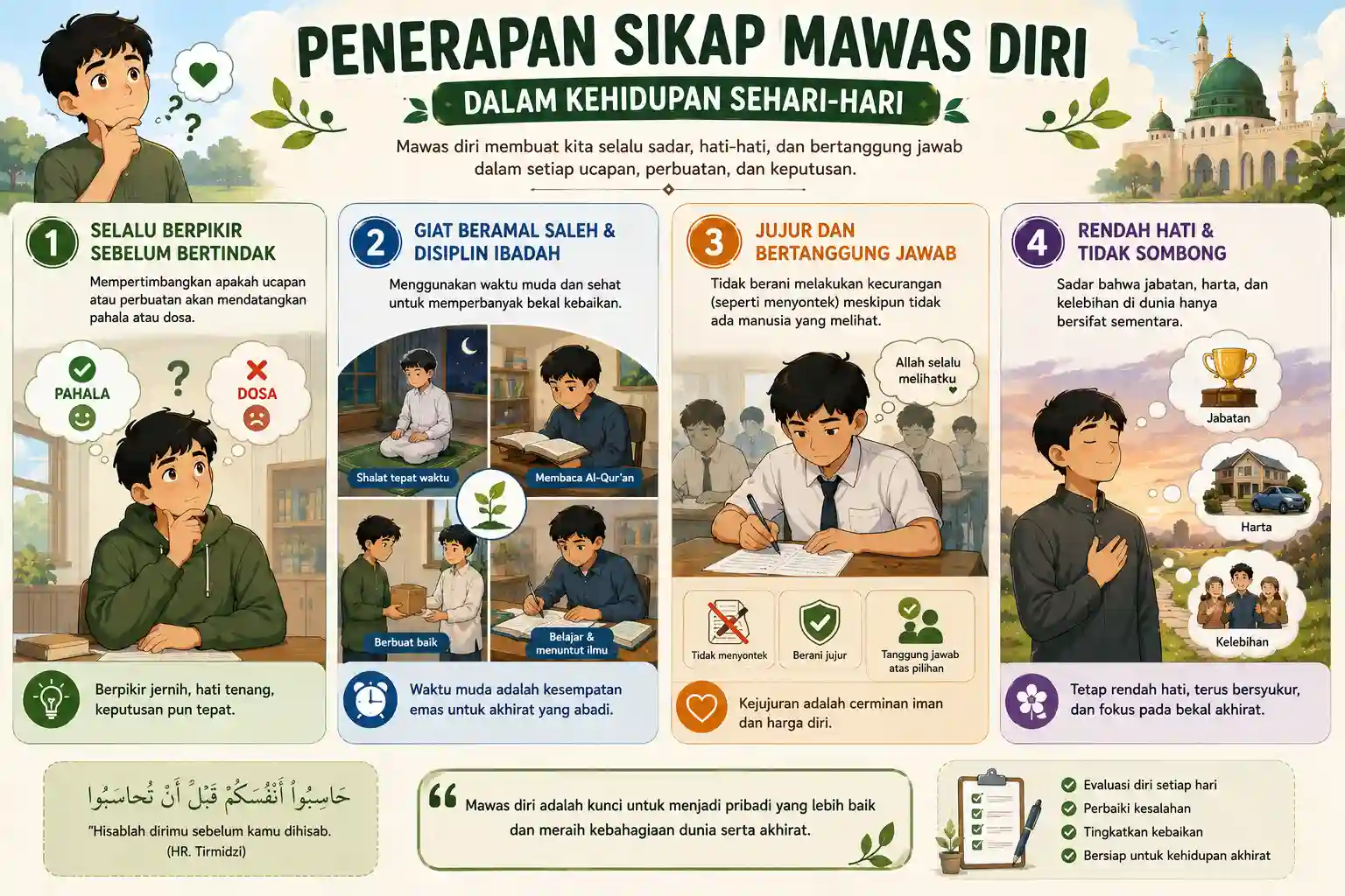 Infografis Penerapan Mawas Diri