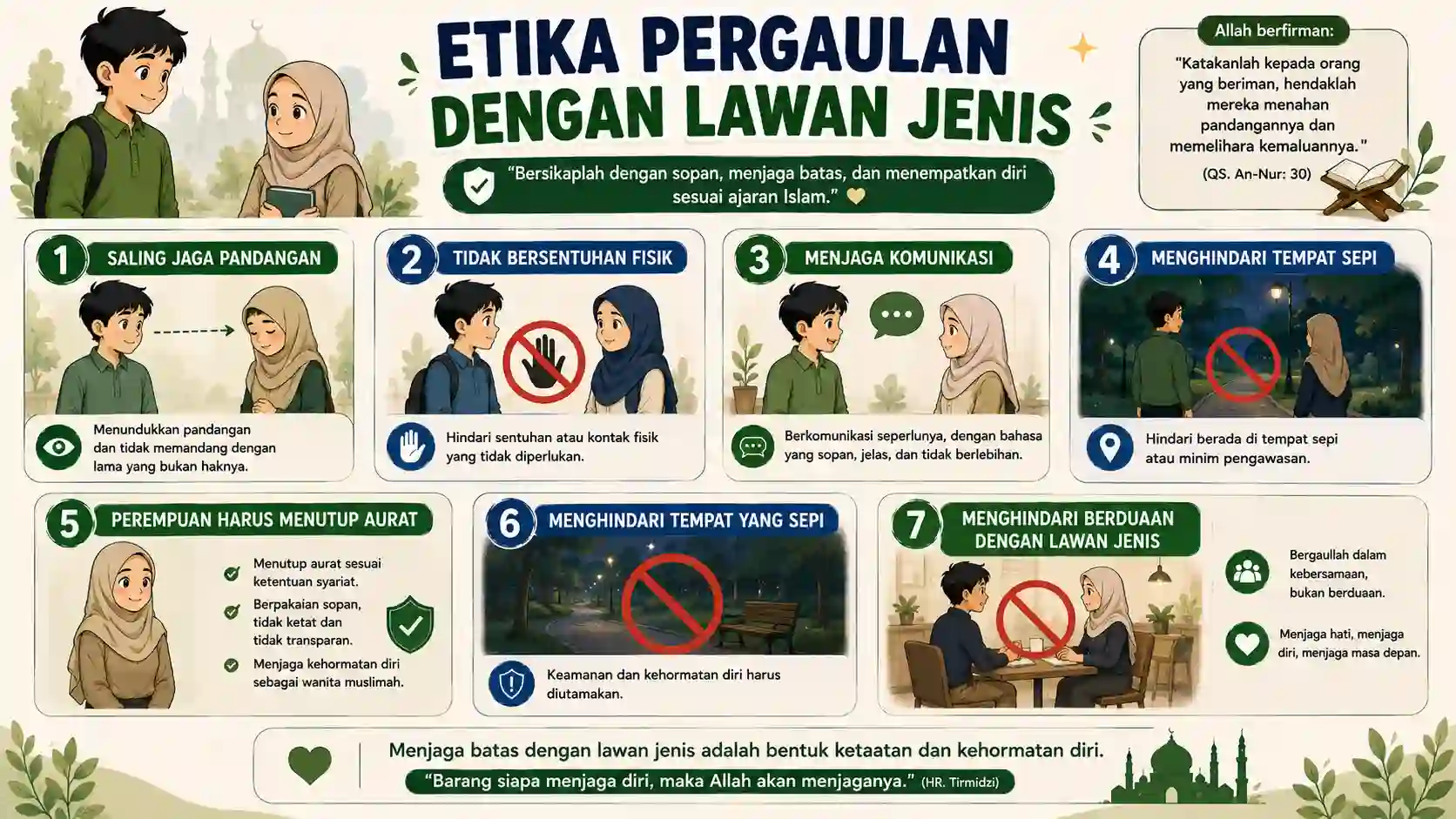 Infografis Etika Lawan Jenis