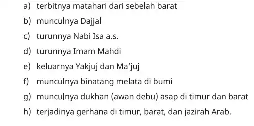 Tanda Kiamat Besar