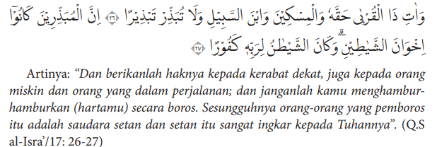Infografis Surah Al-Isra 26-27