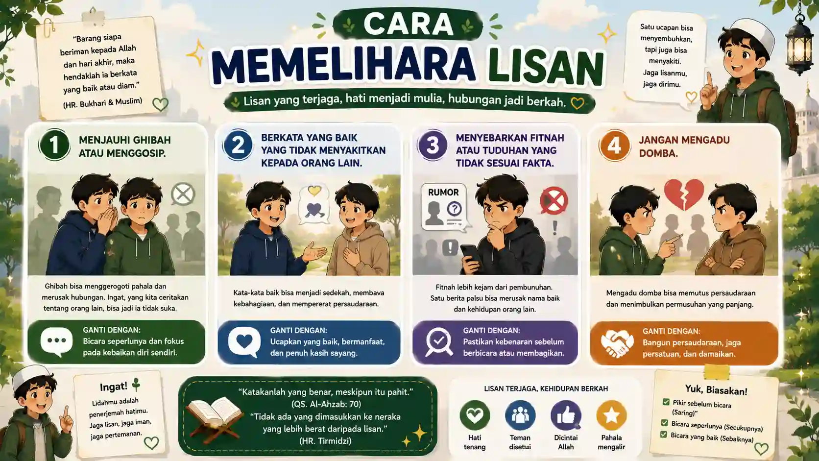 Infografis Memelihara Lisan