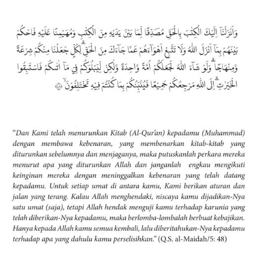 Infografis Surah Al-Maidah ayat 48