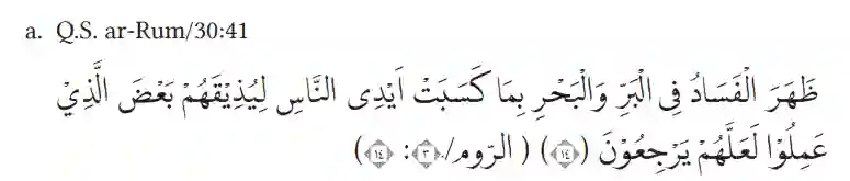 QS. Ar Rum ayat 41