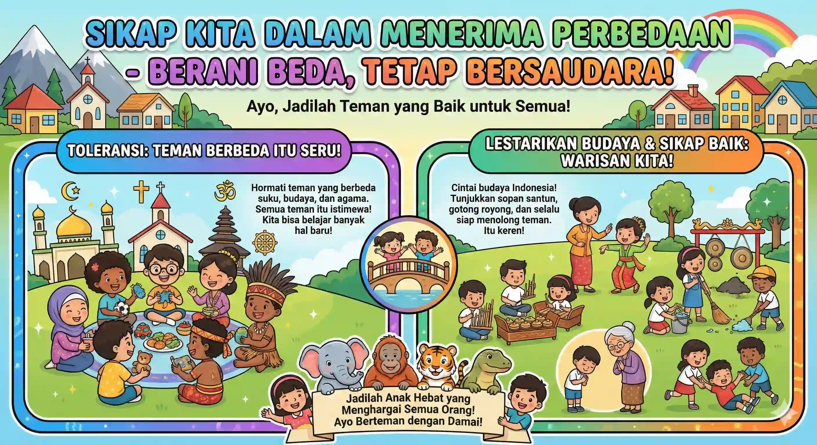Ilustrasi Menerima Perbedaan