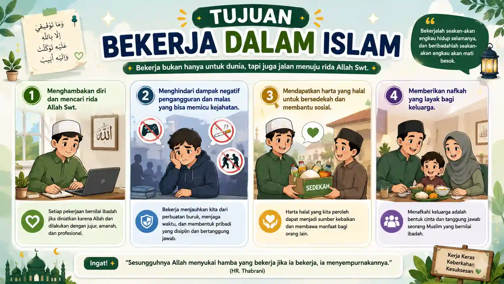 Infografis Tujuan Bekerja